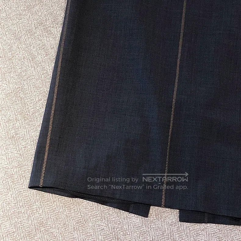 Brunello Cucinelli Brunello Cucinelli Dark Gray Side-Slit Skirt Size 25" / US 0 / IT 36 - 4 Thumbnail