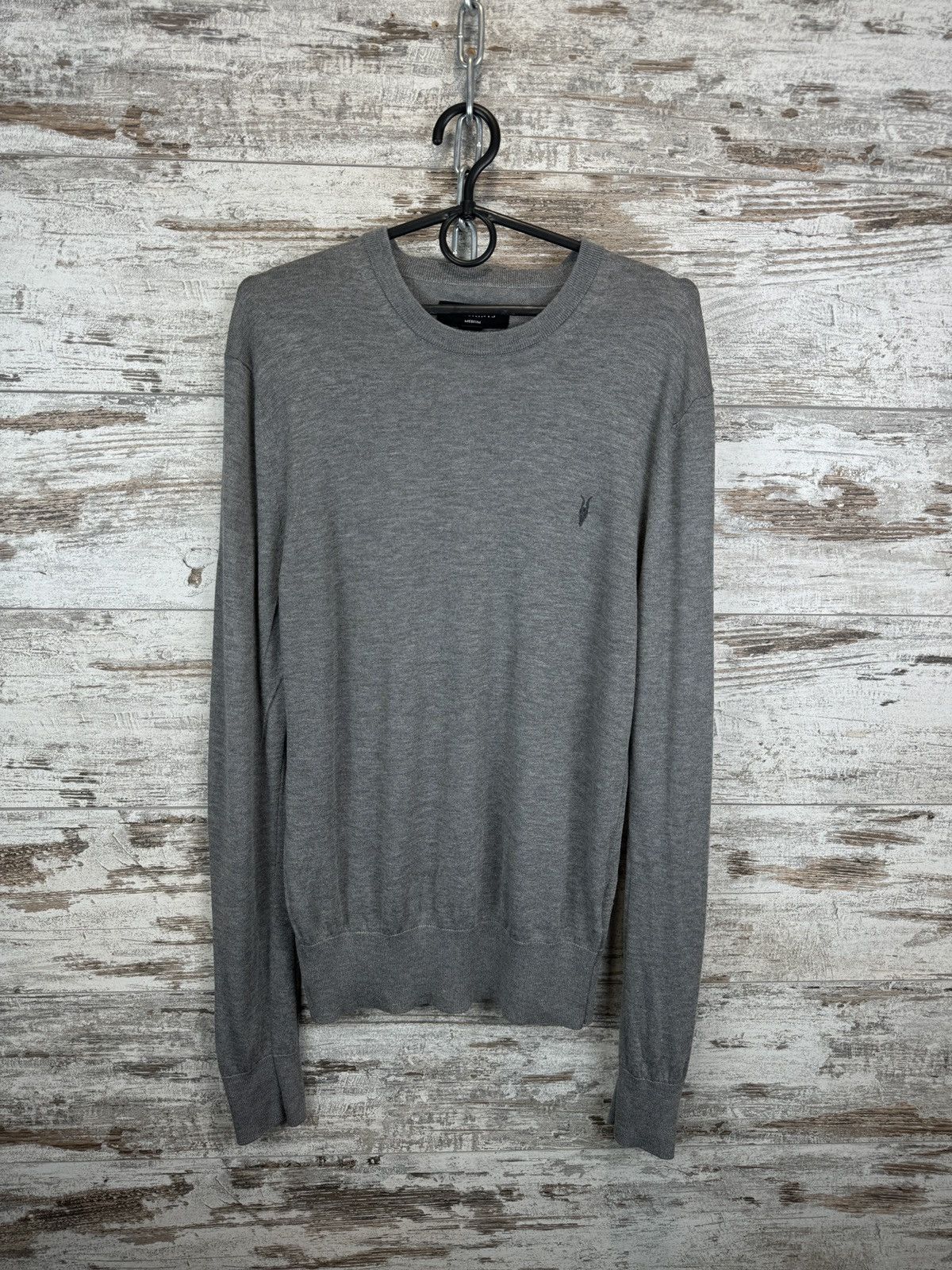 Allsaints Mens AllSaints Nomo Crew sweater wool pullover luxury Size US M / EU 48-50 / 2 - 1 Thumbnail
