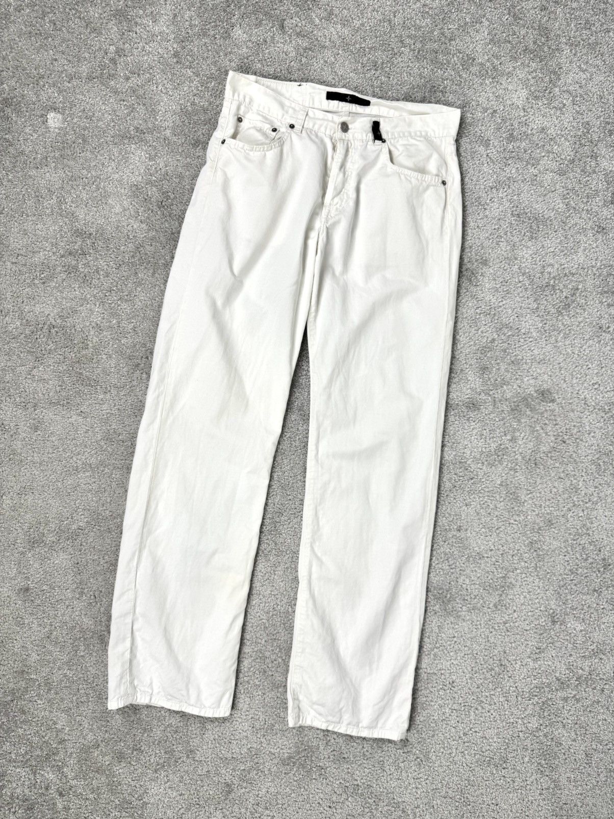 Stone Island Stone Island Jeans Pants Size 34 Mens Cream Cottone Linen Size US 34 / EU 50 - 1 Thumbnail