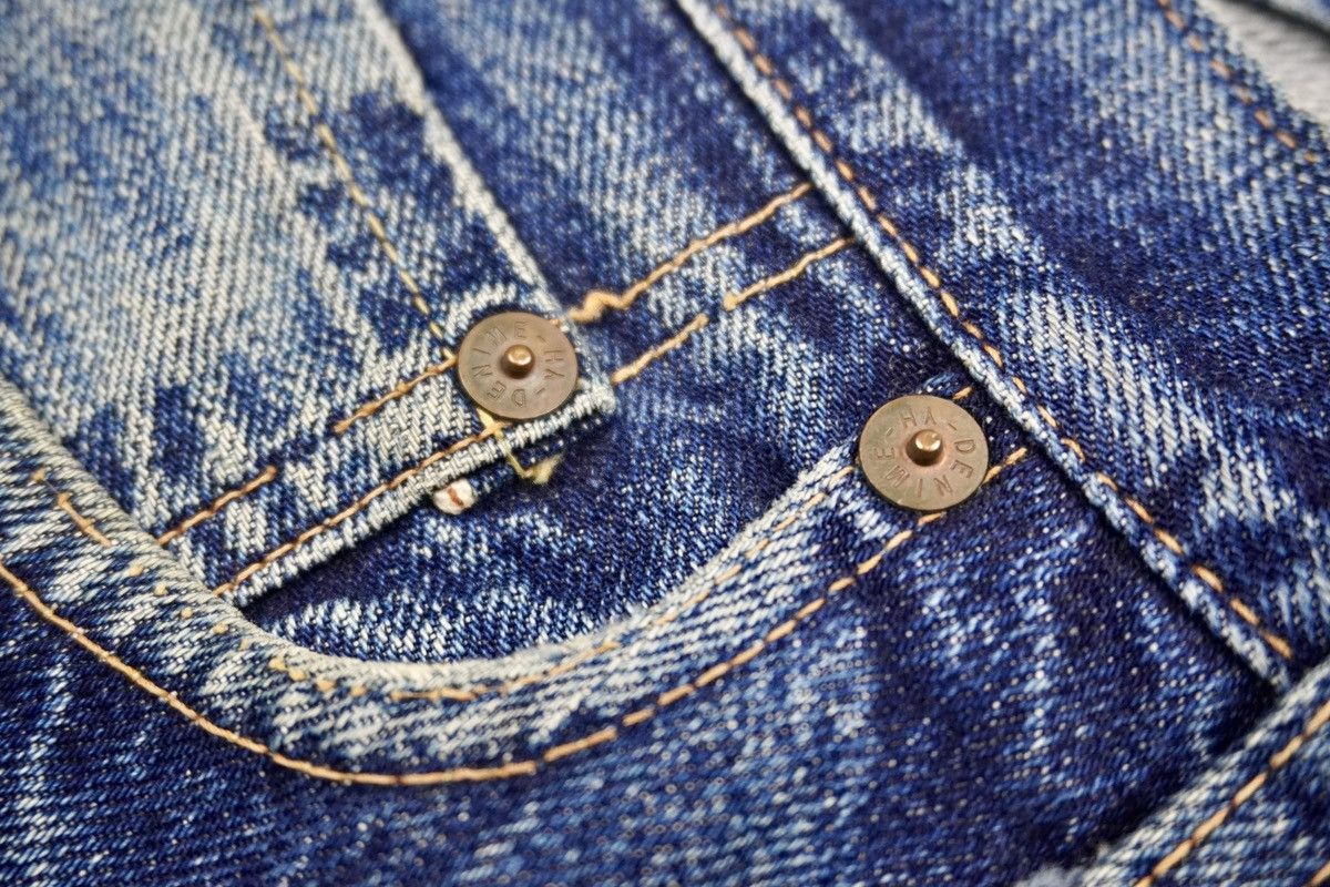 Denime × Japanese Brand × Vintage Vintage DENIME selvedge distressed jeans japanese brand Size US 30 / EU 46 - 6 Thumbnail