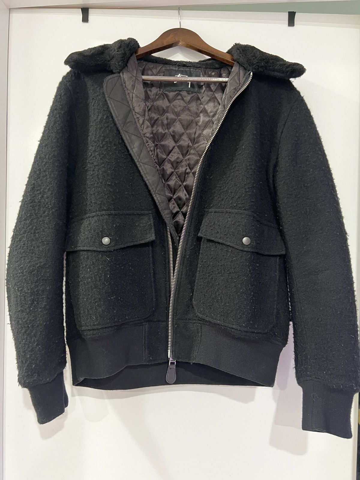 Stussy Stussy wool and fur bomber Size US M / EU 48-50 / 2 - 1 Thumbnail
