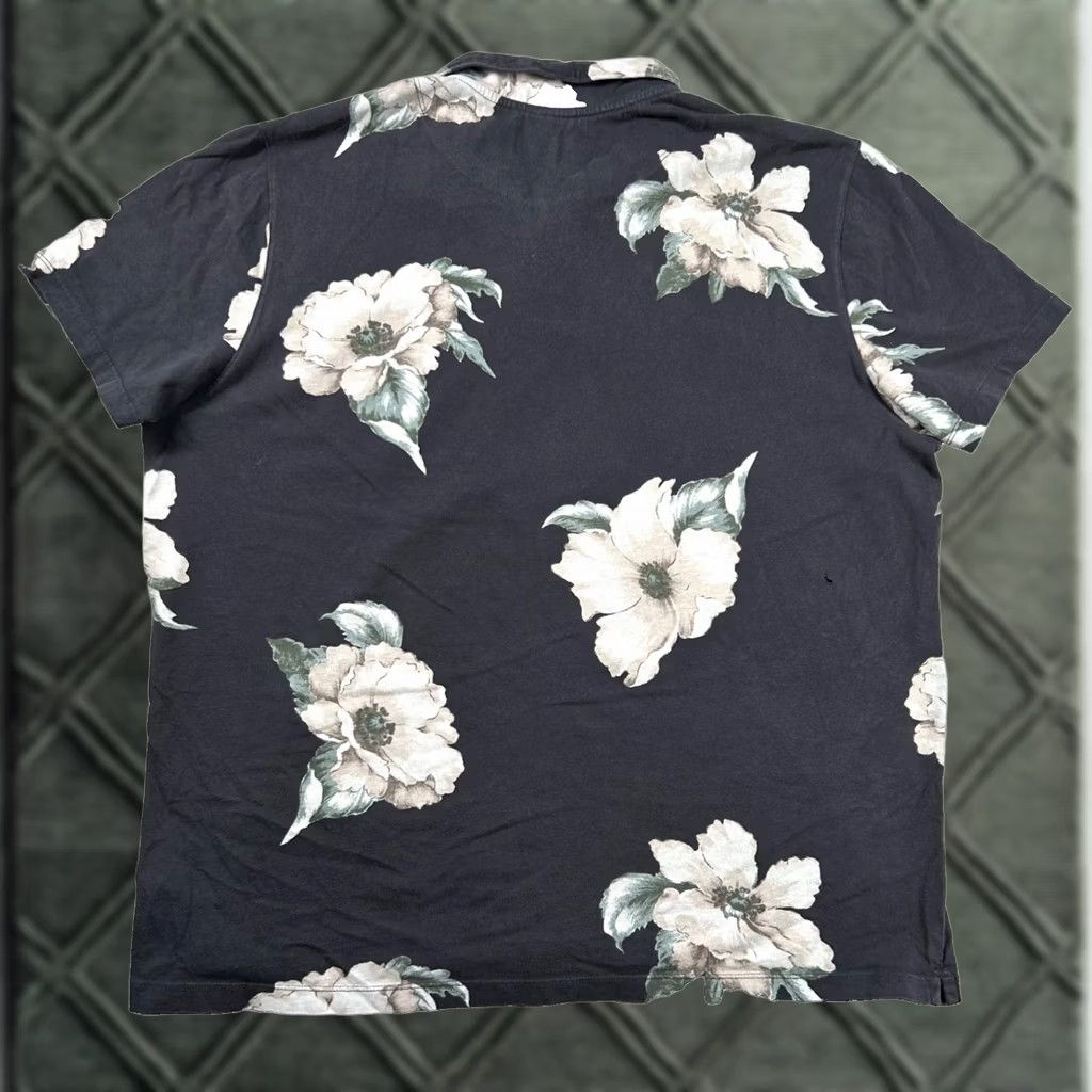 Abercrombie & Fitch Abercrombie & Fitch Shirt Mens 2XL Golf Polo Floral Beachy Slim Tropical Vintage No Flaw Gray Knit Short Sleeve Collared Button Spread Size US XXL / EU 58 / 5 - 1 Thumbnail