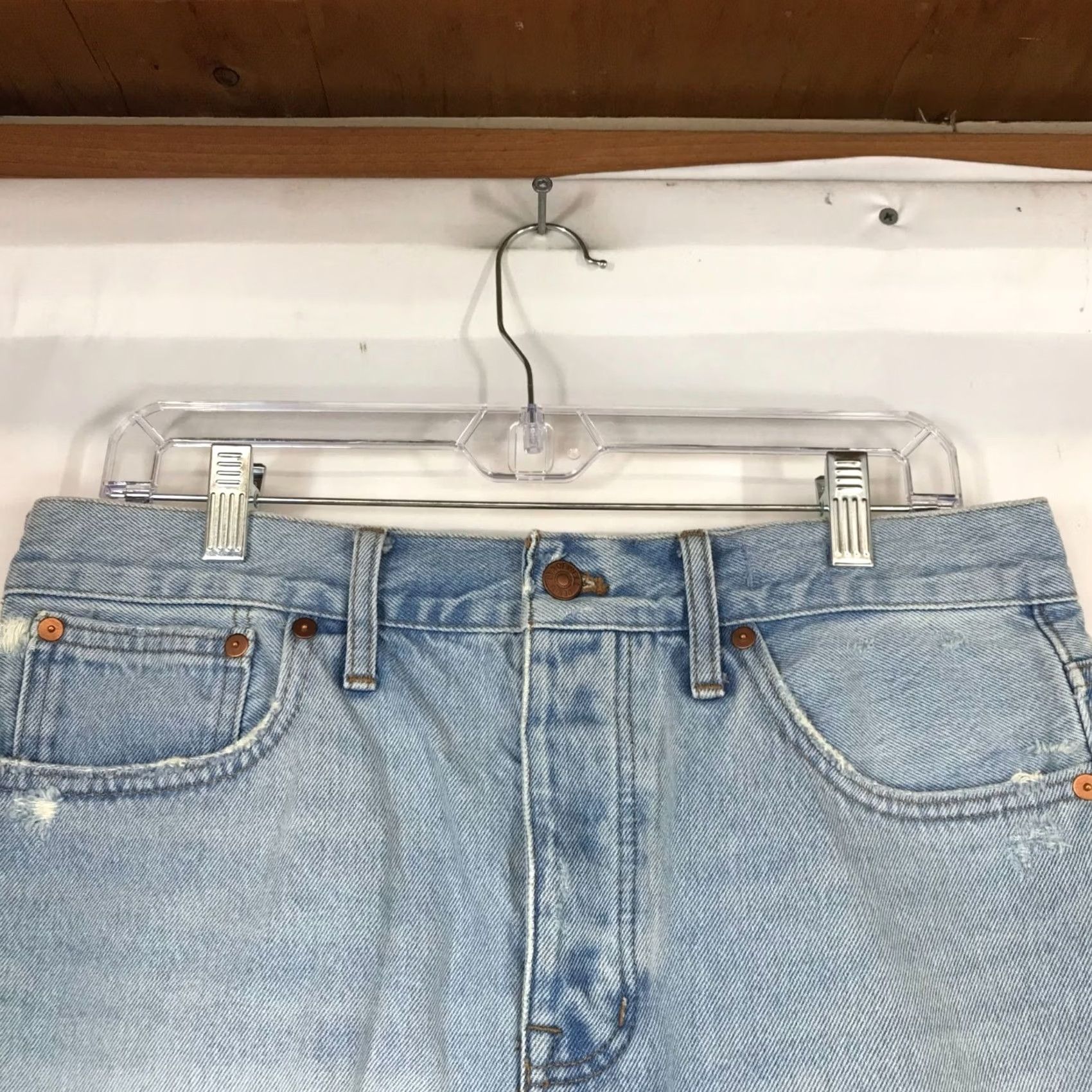 Madewell MADEWELL Womens 28 Blue Denim Cut-Off Jean Shorts Size 28" / US 6 / IT 42 - 2 Thumbnail