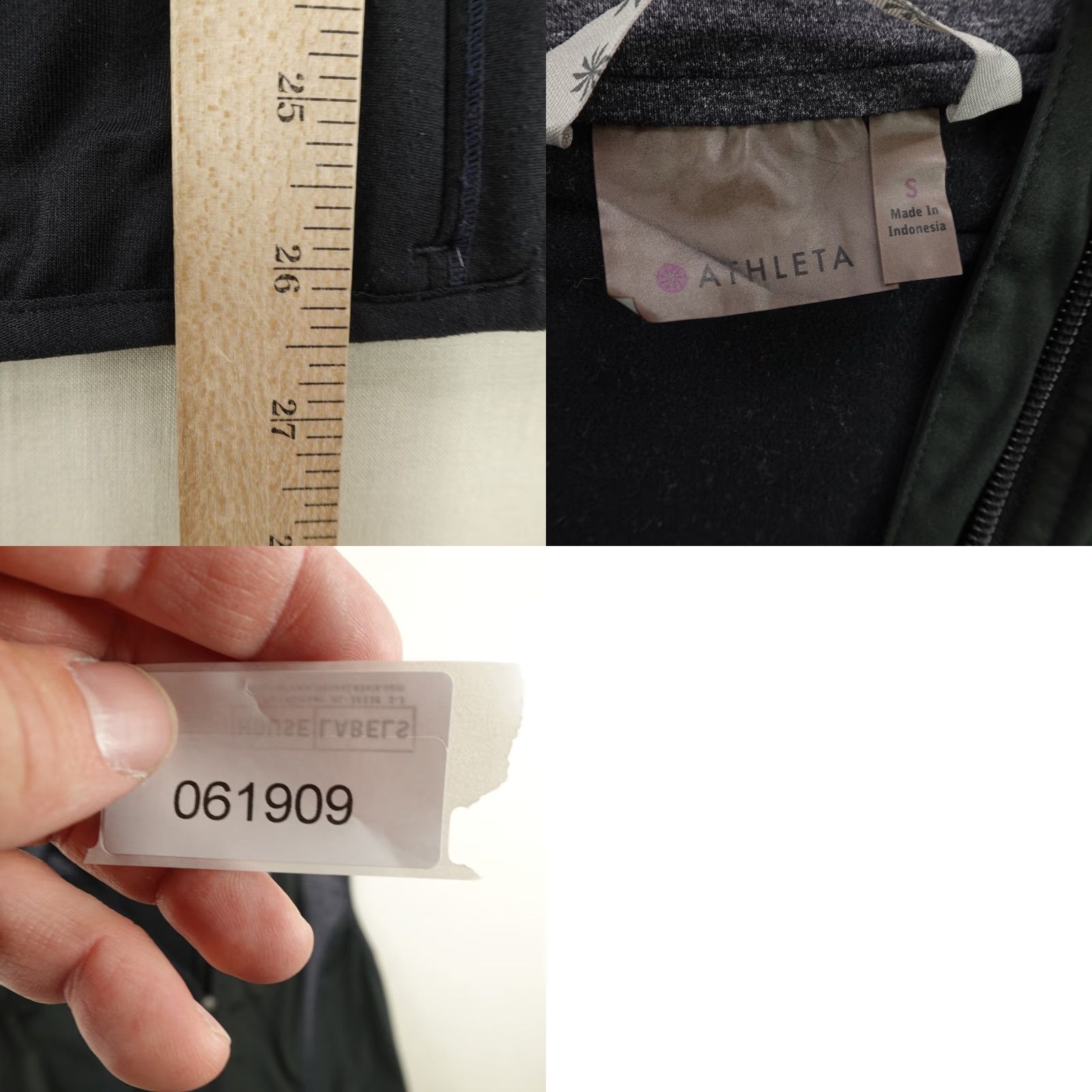 Athleta Athleta Vest Womens Small Black Gray Full Zip Sleeveless Performance Running Size S / US 4 / IT 40 - 8 Thumbnail