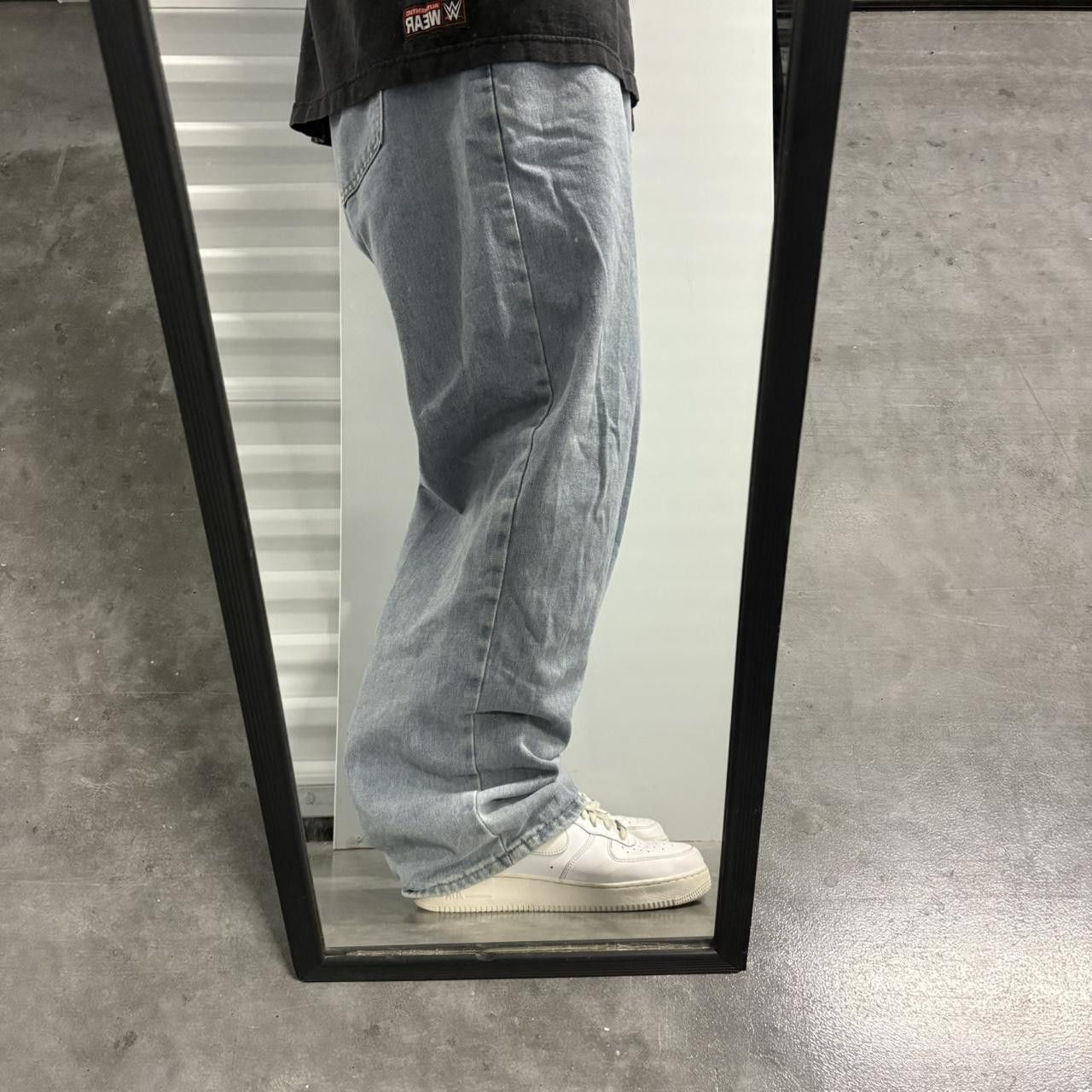 Japanese Brand × Vintage Crazy Vintage Y2K/2000s Baggy Light Wash Skater Style Denim Jeans! Size US 36 / EU 52 - 2 Thumbnail
