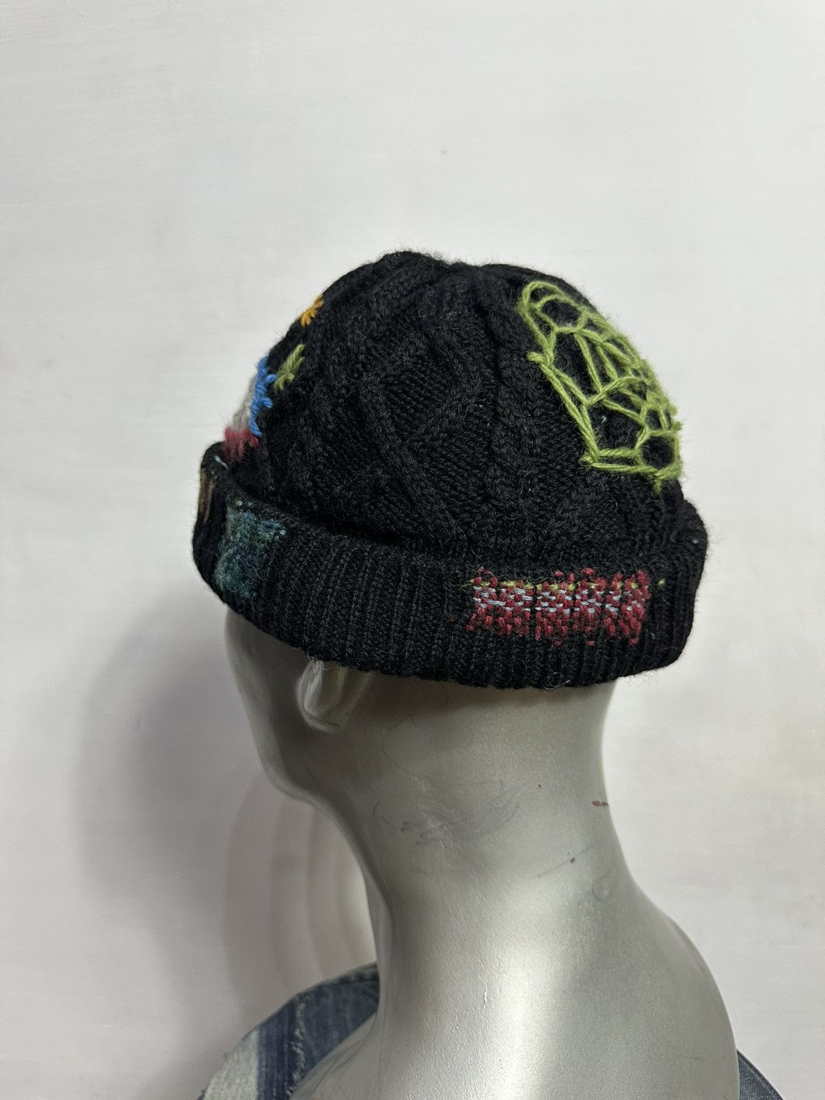 Handmade Custom Made Nice Design Art Knitted Eye Beanie Hats Size ONE SIZE - 8 Thumbnail