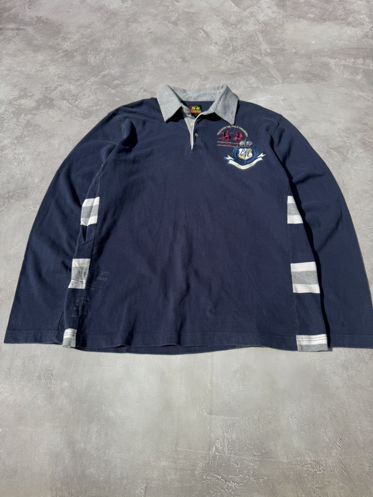 La Martina Vintage La Martina Polo Raph Lauren Style Rugby Long Sleeve Size US XXL / EU 58 / 5 - 2 Thumbnail