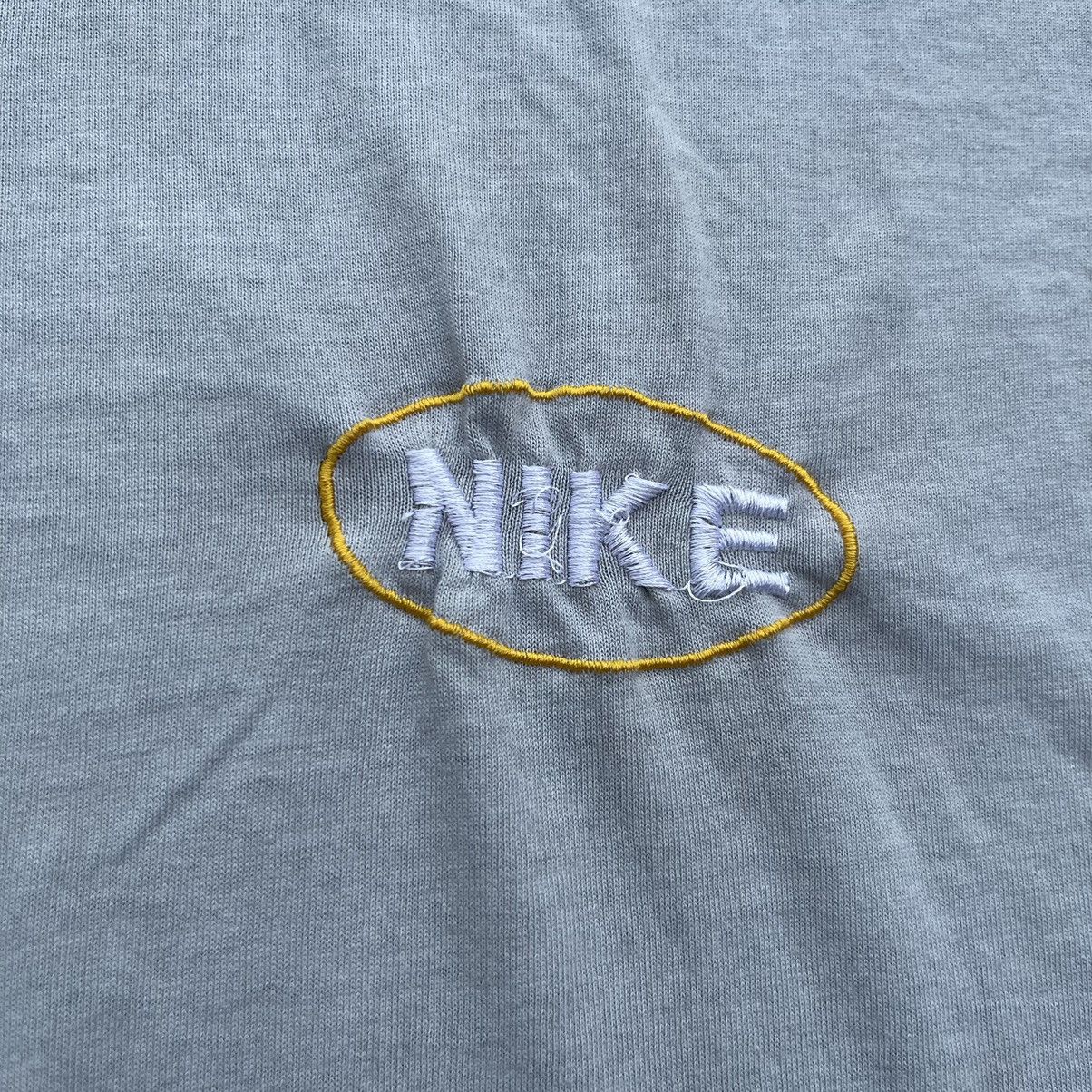 Hanes Vintage 90s NIKE Embroidered HANES 50/50 Shirt Size US L / EU 52-54 / 3 - 3 Thumbnail