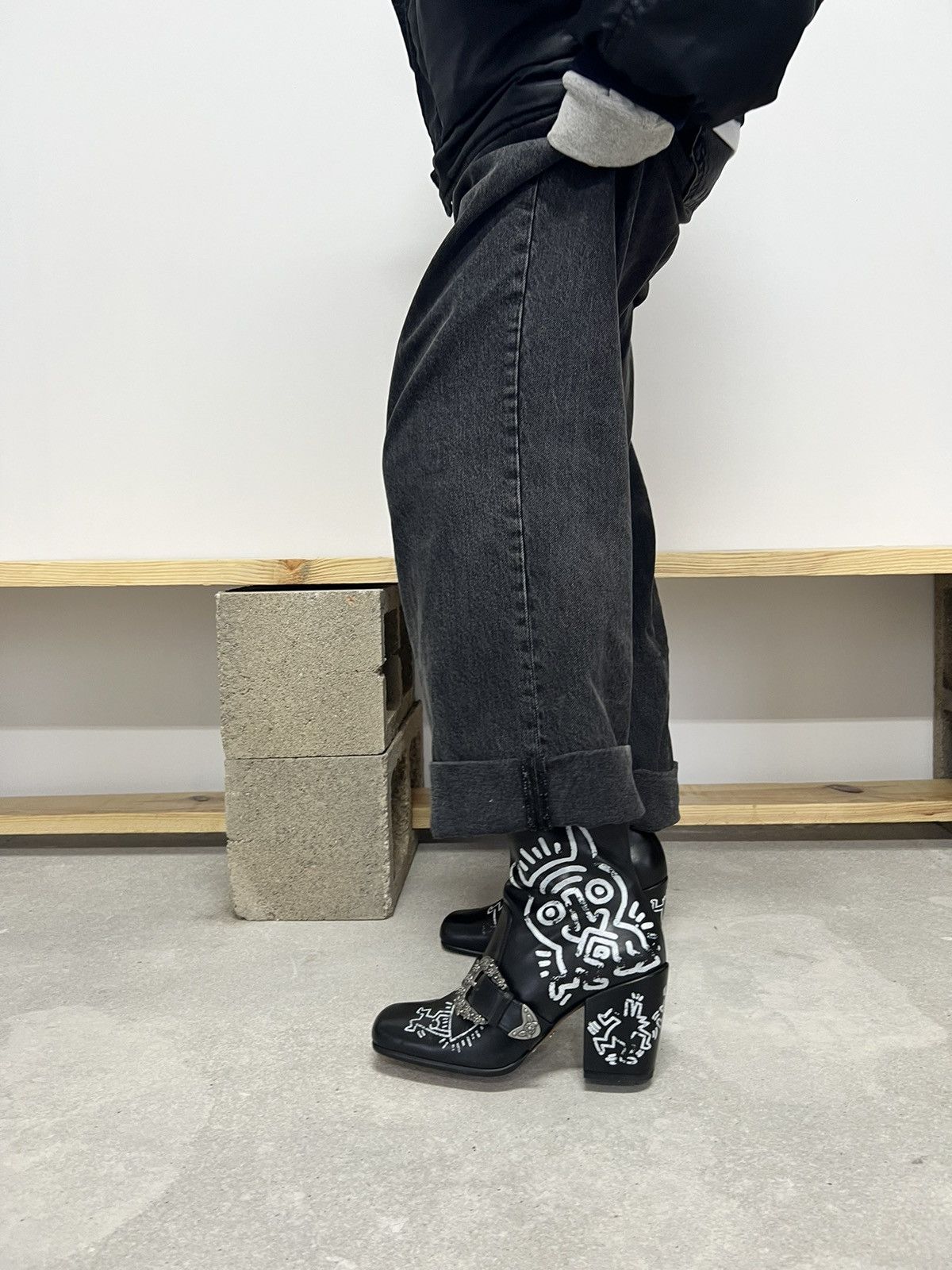 Coach × Keith Haring Coach X Keith Haring Western Moto Booties Size US 9.5 / IT 39.5 - 15 Thumbnail