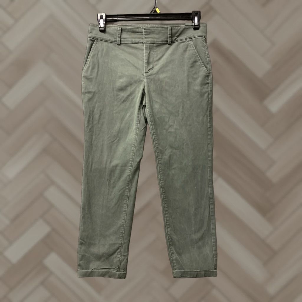 Vintage LOFT Monroe Slim Pants 6P 30x27 FADED GREEN Stretch Chino Petite Ankle /0576 Mens? Size 28" / US 6 / IT 42 - 1 Thumbnail