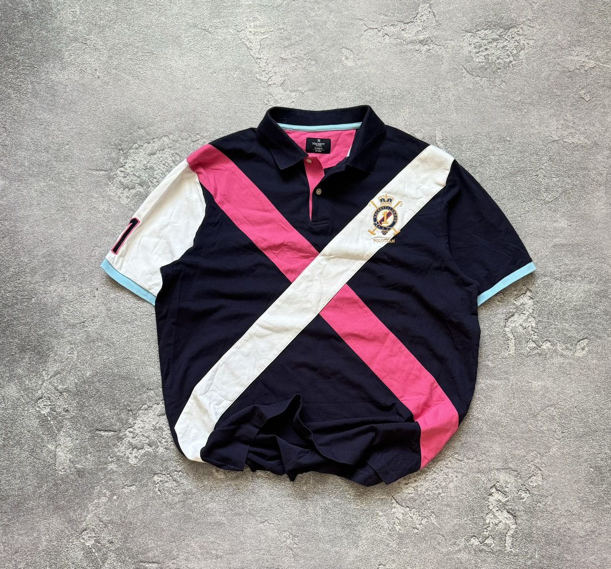 Hackett × Vintage Hackett XXL multicolour polo rugby tee T-shirt dress Size US XXL / EU 58 / 5 - 1 Thumbnail