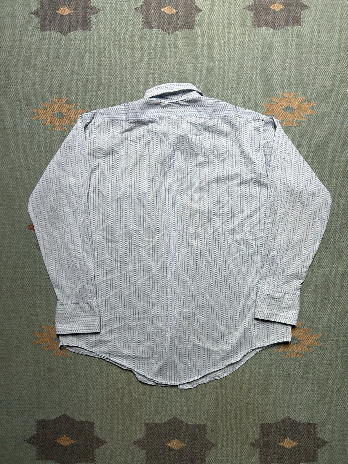 Vintage Vtg 1970s button shirt nylon? poly? sheer dagger collar XL Size US XL / EU 56 / 4 - 6 Thumbnail