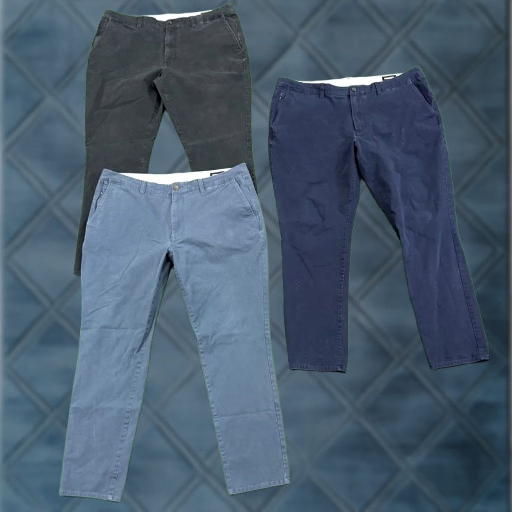 Bonobos Bonobos Lot 3 Washed Chino Pants Athletic Sim Taper Size 40 x 32 Mens Regular Size US 40 / EU 56 - 1 Thumbnail