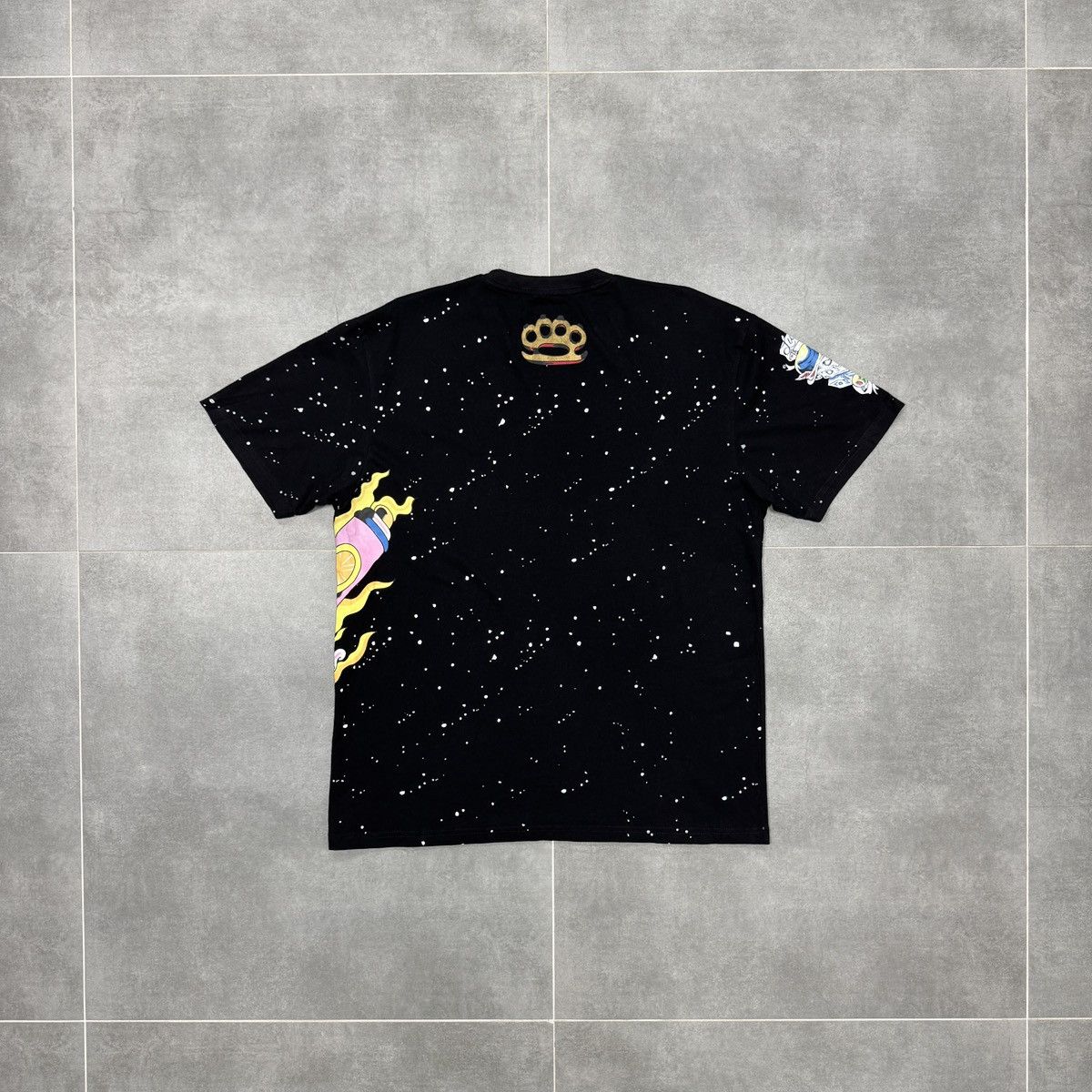 Christian Audigier × Ed Hardy Christian Audigier Tattoo Skulls Y2K Hip Hop T-Shirt Size US XL / EU 56 / 4 - 11 Thumbnail