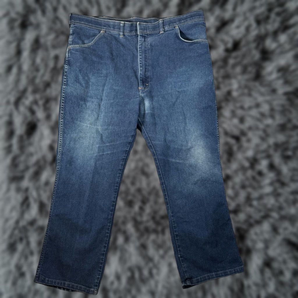 Wrangler VINTAGE Wrangler Jeans 40x26.5 Mens Blue Denim Straight 90s Workwear Pockets Size US 40 / EU 56 - 1 Thumbnail
