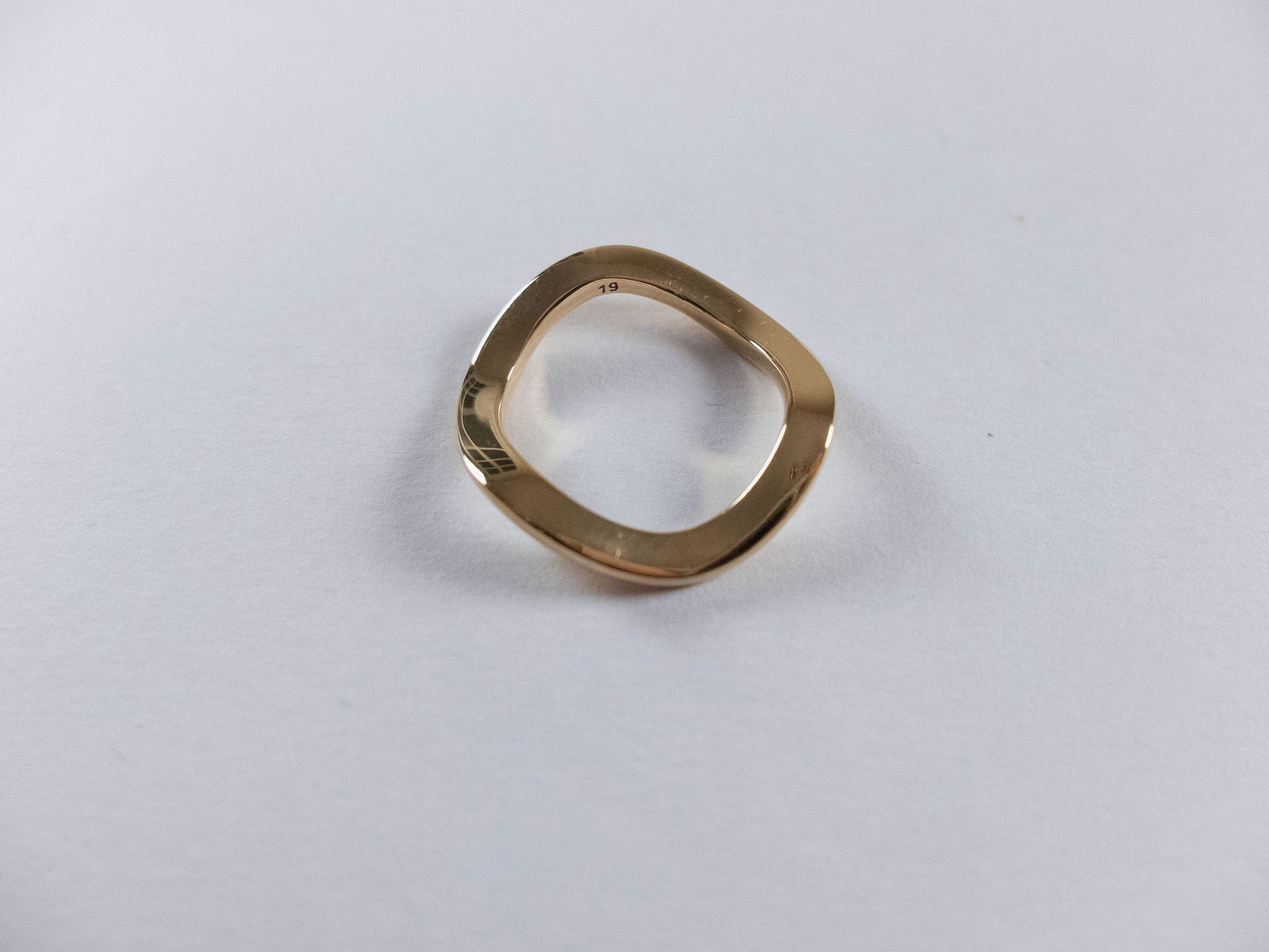 Bottega Veneta BOTTEGA VENETA wavy gold plated silver ring Size 9 / 19 q Size ONE SIZE - 2 Thumbnail