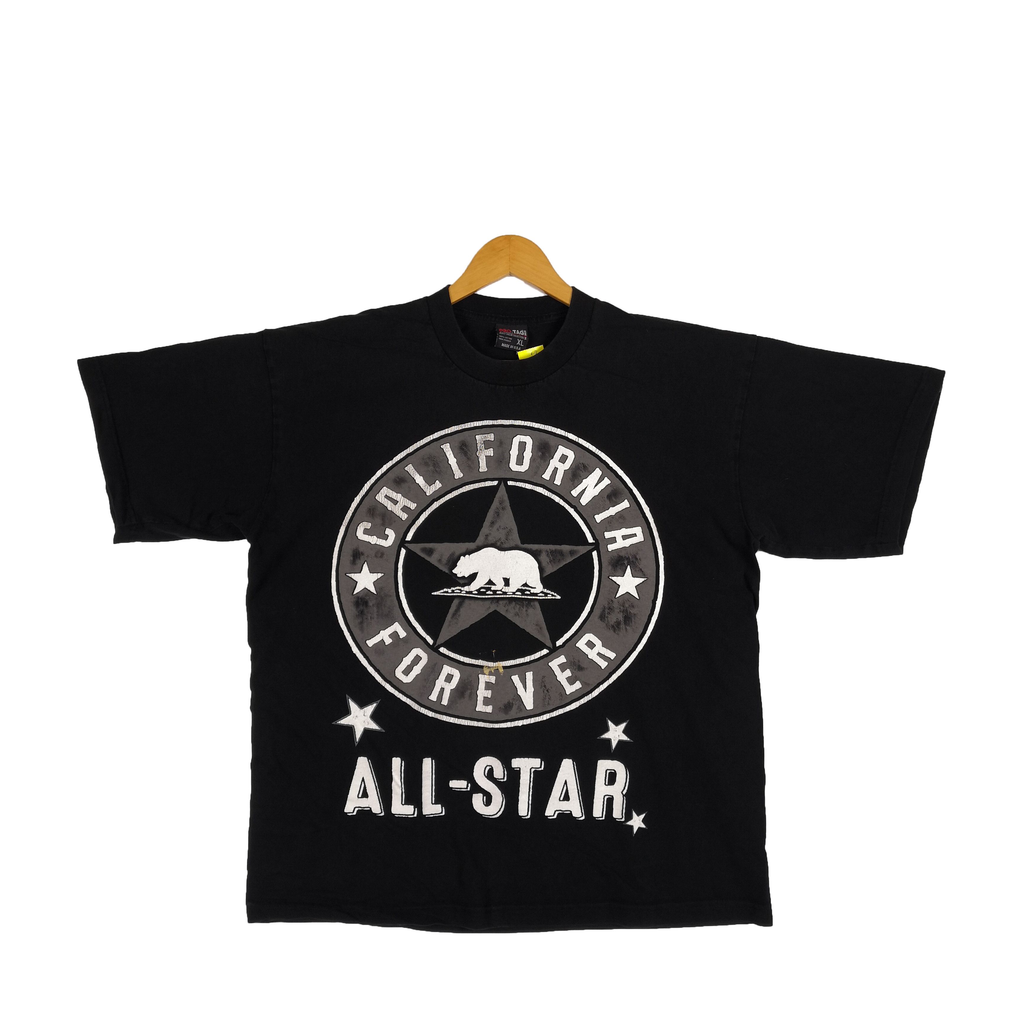 Vintage Vintage Y2K All Star T-Shirt California Forever Bear Tees Size US XL / EU 56 / 4 - 1 Thumbnail
