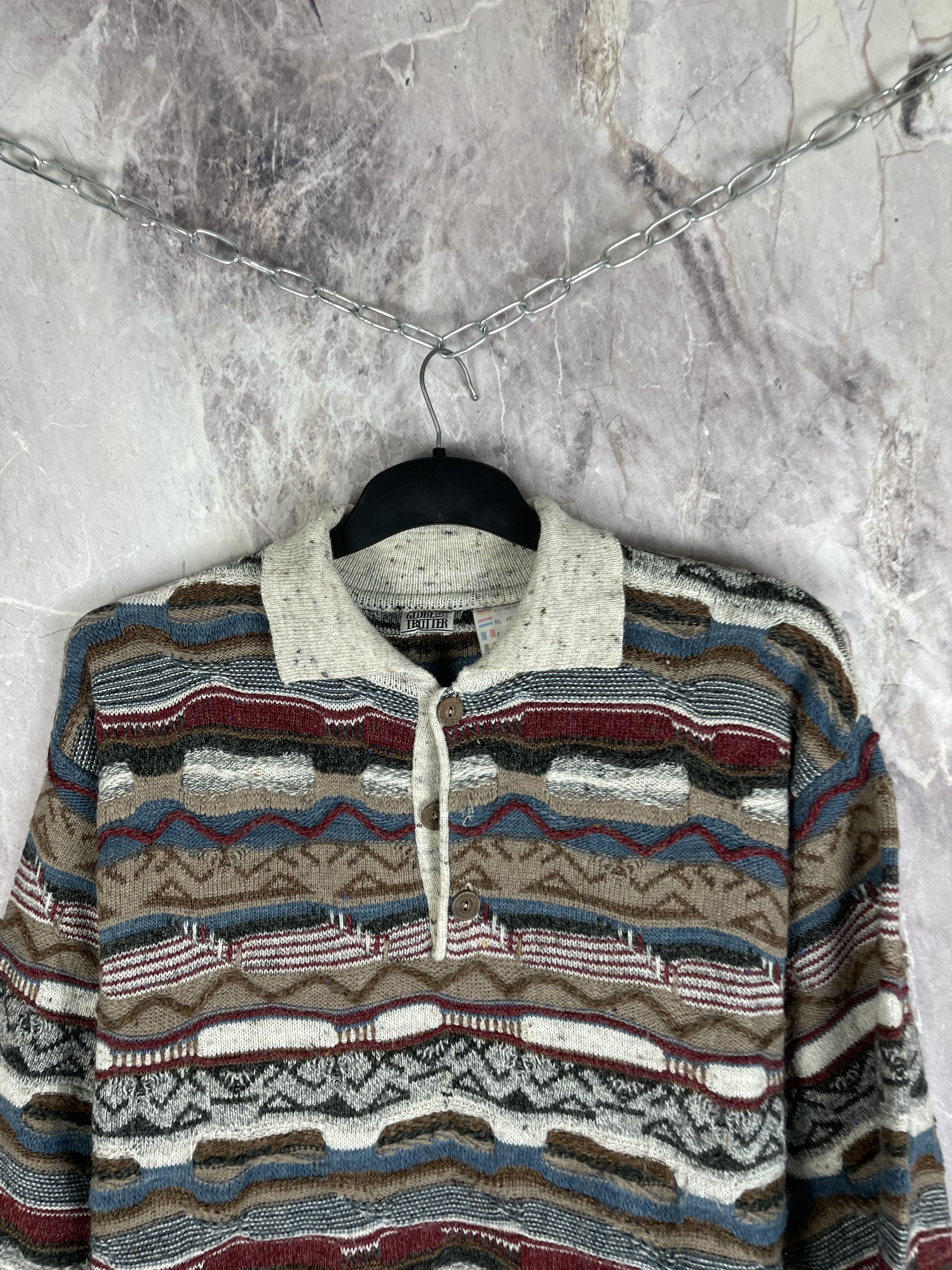 Vintage Vintage wool knit grandpa sweater Coogi style cozy Size US M / EU 48-50 / 2 - 2 Thumbnail