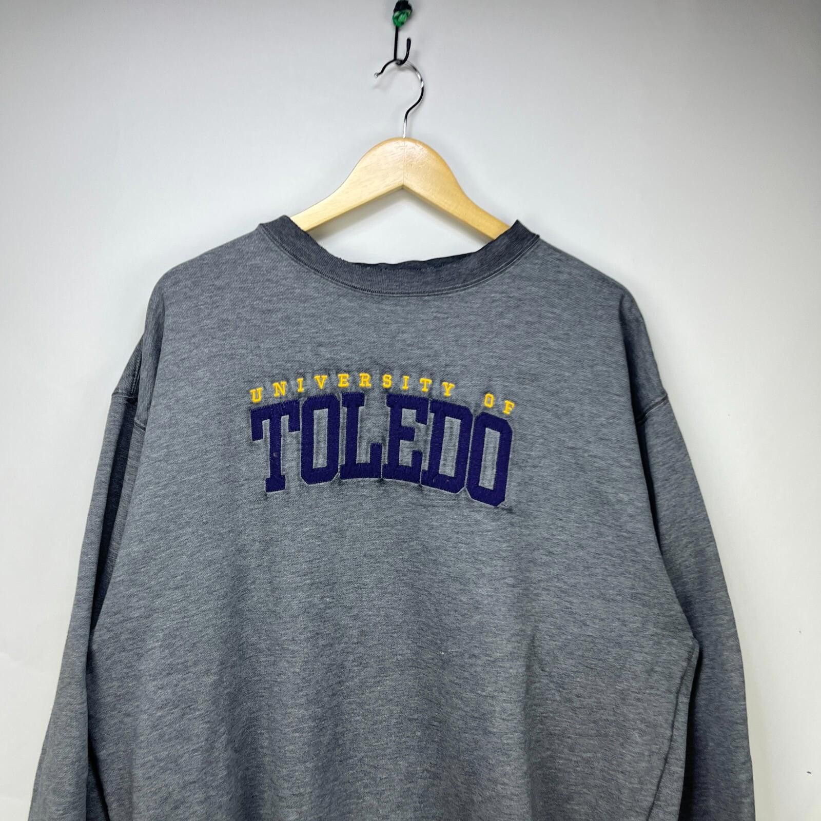 Other Vintage University of Toledo Sun Faded Sweatshirt XL Rockets Size ONE SIZE - 2 Thumbnail