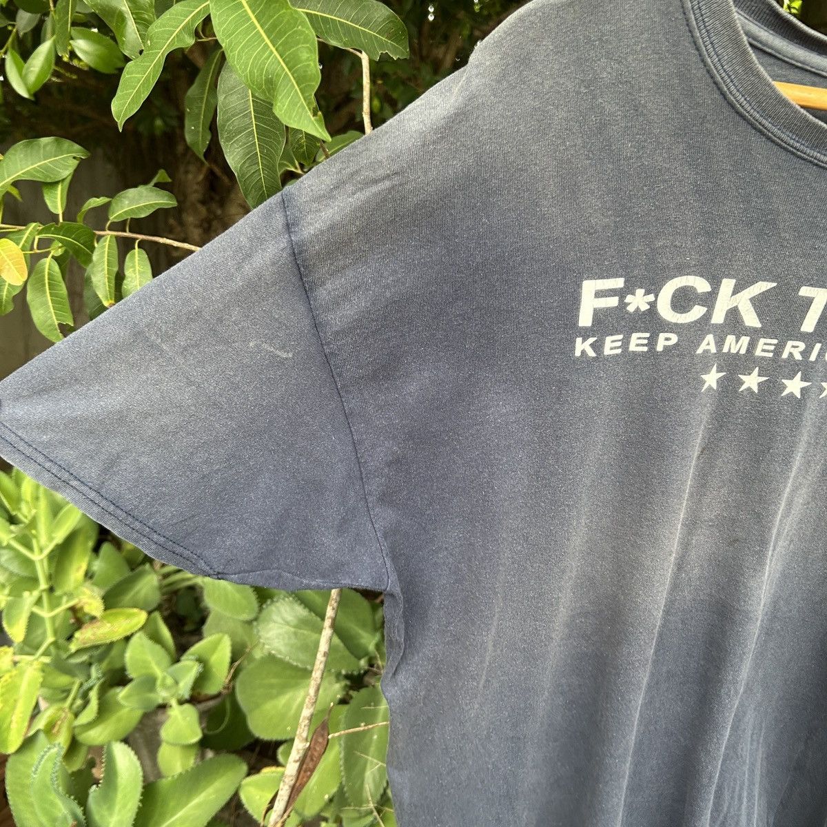 Band Tees Vintage Y2K F*CK TRUM KEEP AMERICA GREAT Sun Faded ⭐️ Size US M / EU 48-50 / 2 - 4 Thumbnail