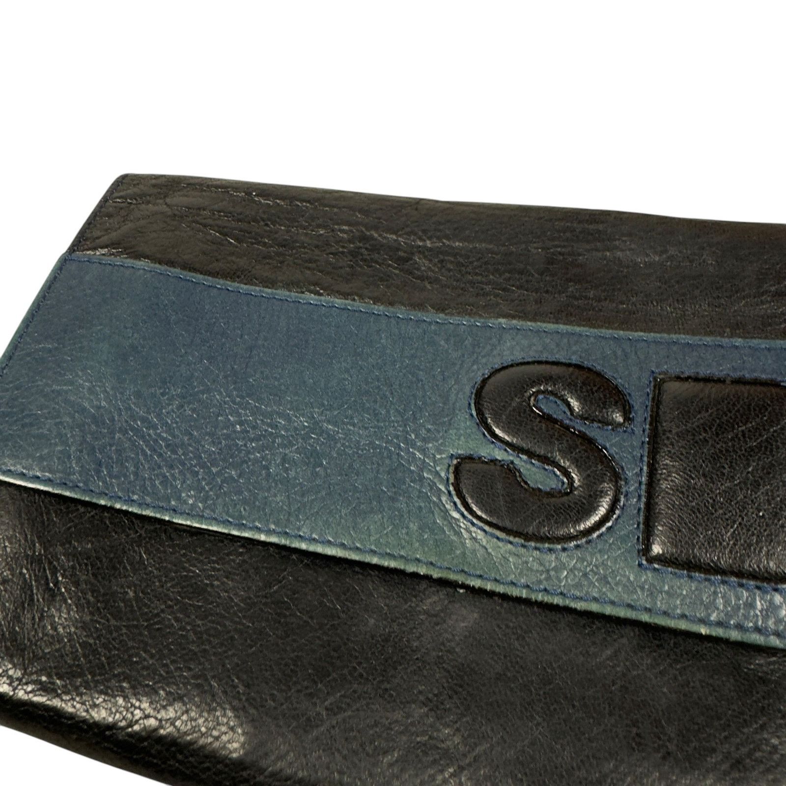 See by Chloe See By Chloe Women's Black Teal Leather Wristlet Wallet Size ONE SIZE - 3 Thumbnail