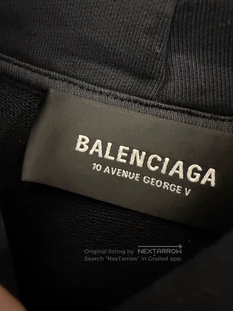 Balenciaga Balenciaga Black Band Portrait Hooded Sweatshirt Size US S / EU 44-46 / 1 - 3 Thumbnail