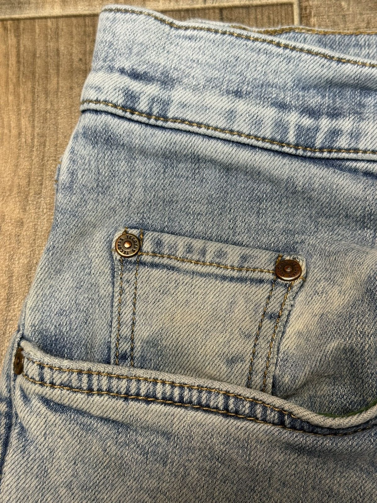 Tecovas Tecovas Light Wash Blue Denim Jeans Straight Fit Size US 40 / EU 56 - 2 Thumbnail