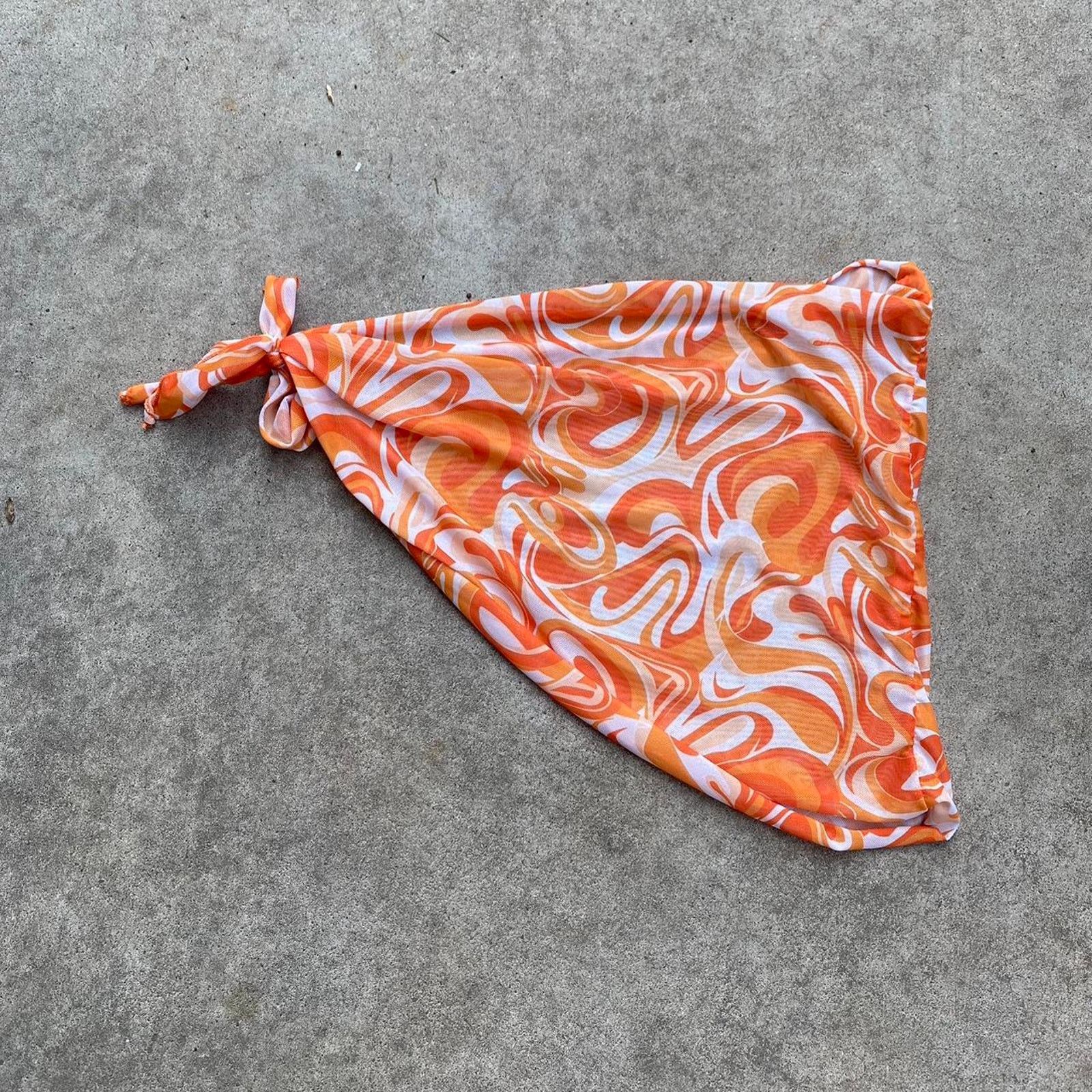 Other Orange and white swirl skirt wrap Size M / US 6-8 / IT 42-44 - 1 Thumbnail