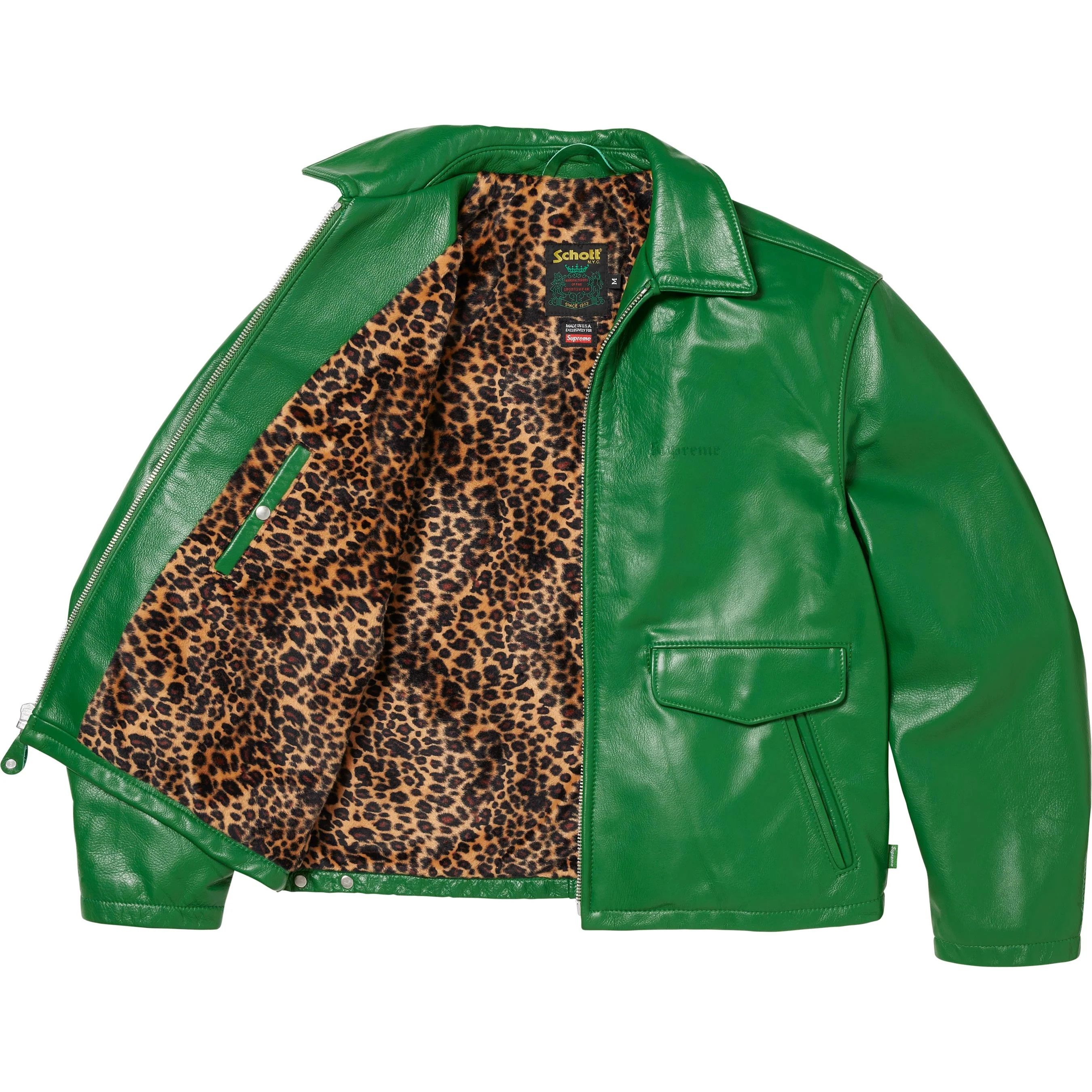 Schott × Supreme Supreme Schott Leather Racer Jacket | Grailed