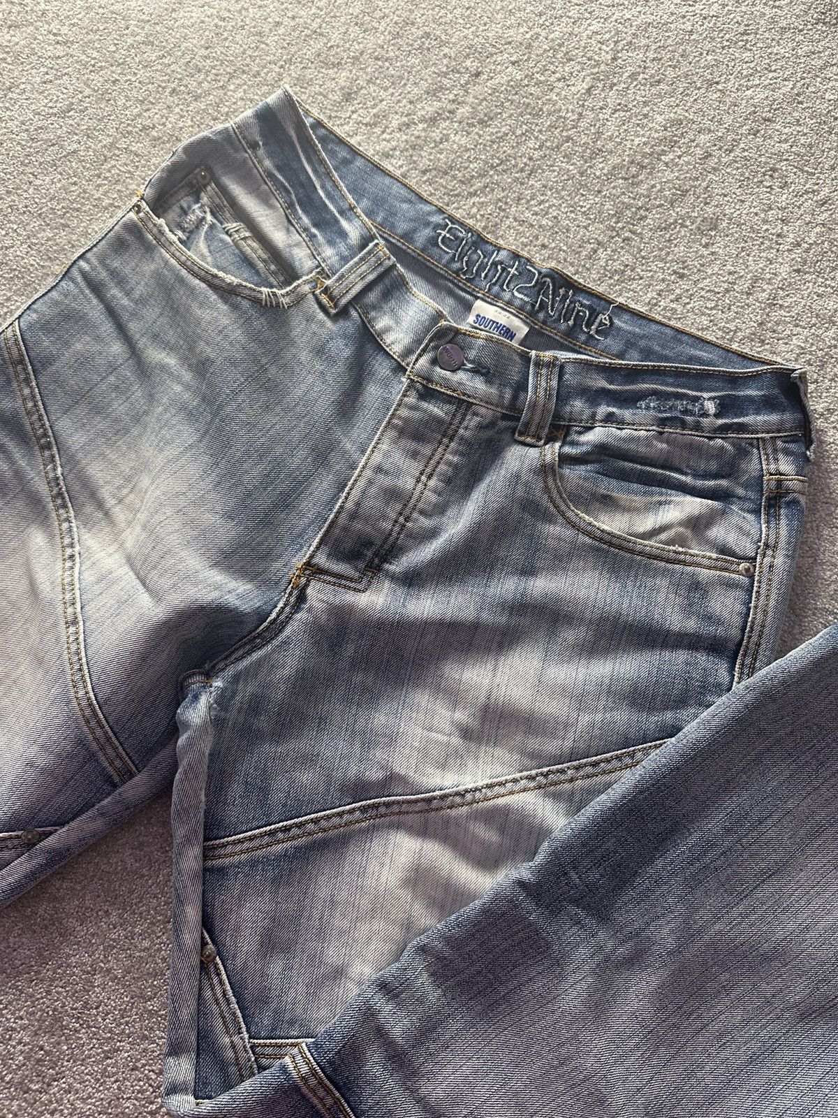 Hysteric Glamour × Japanese Brand × Vintage EIGHT2NINE PATCHWORK JAPANESE DENIM Size US 34 / EU 50 - 3 Thumbnail