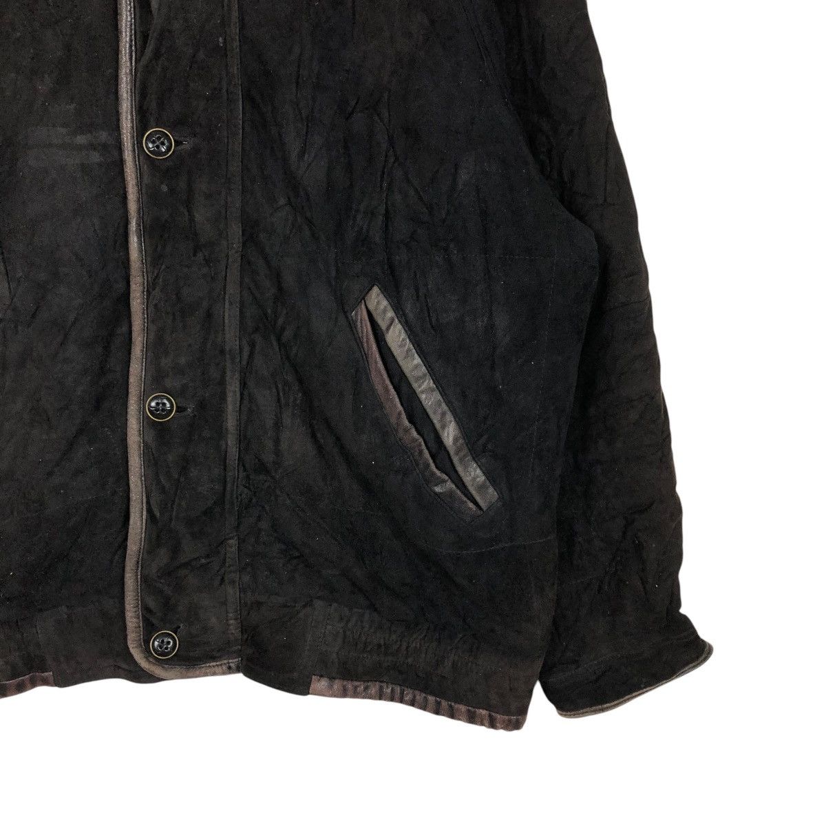 Japanese Brand 🔥VINTAGE BIKER LEATHER JACKET BLANKET VARIE ISSEY MIYAKE Size US L / EU 52-54 / 3 - 7 Thumbnail