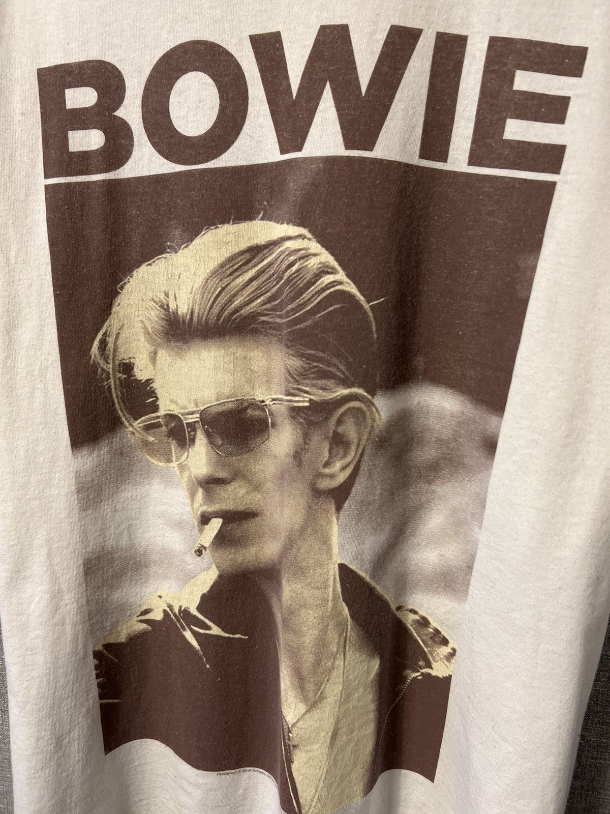 Band Tees × Vintage Vintage David Bowie Photograph Steve Shapiro T-Shirt Size US L / EU 52-54 / 3 - 3 Thumbnail