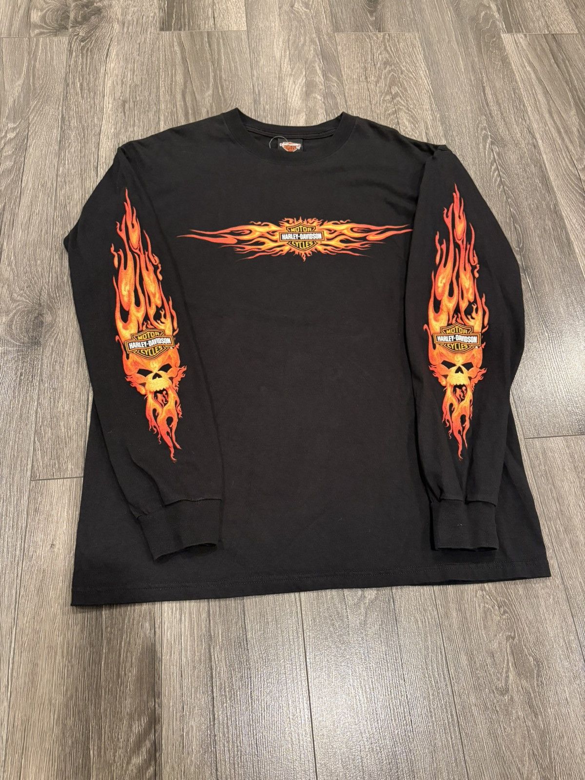 Harley Davidson Harley Davidson long sleeve flames Size US L / EU 52-54 / 3 - 1 Thumbnail