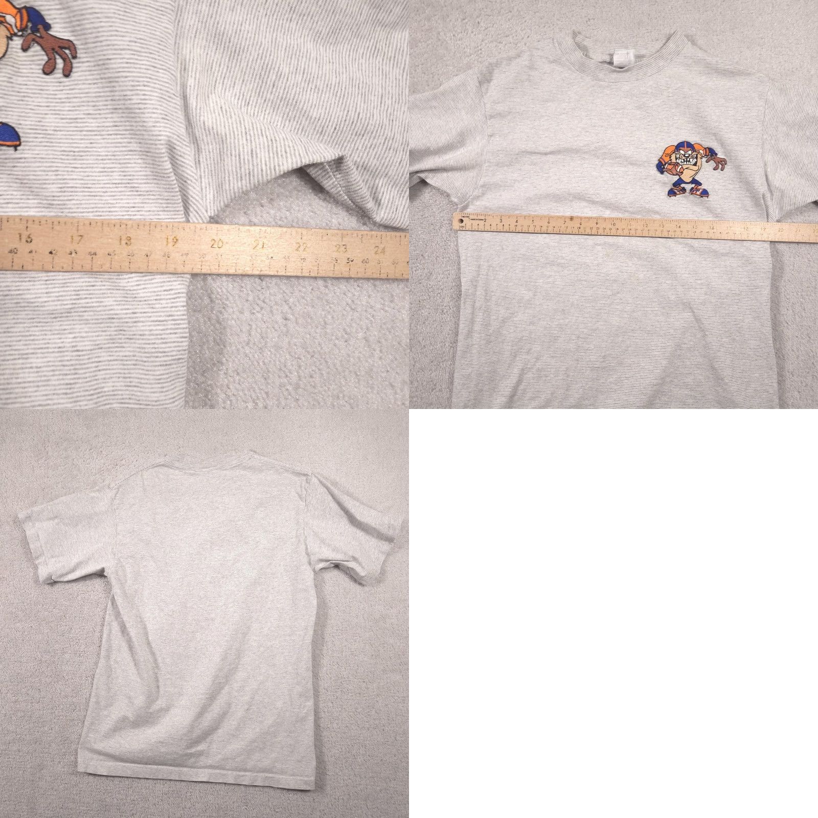 Vintage VINTAGE Six Flags Looney Tunes Shirt Mens Large Gray Taz Football Tee USA Size US L / EU 52-54 / 3 - 10 Thumbnail