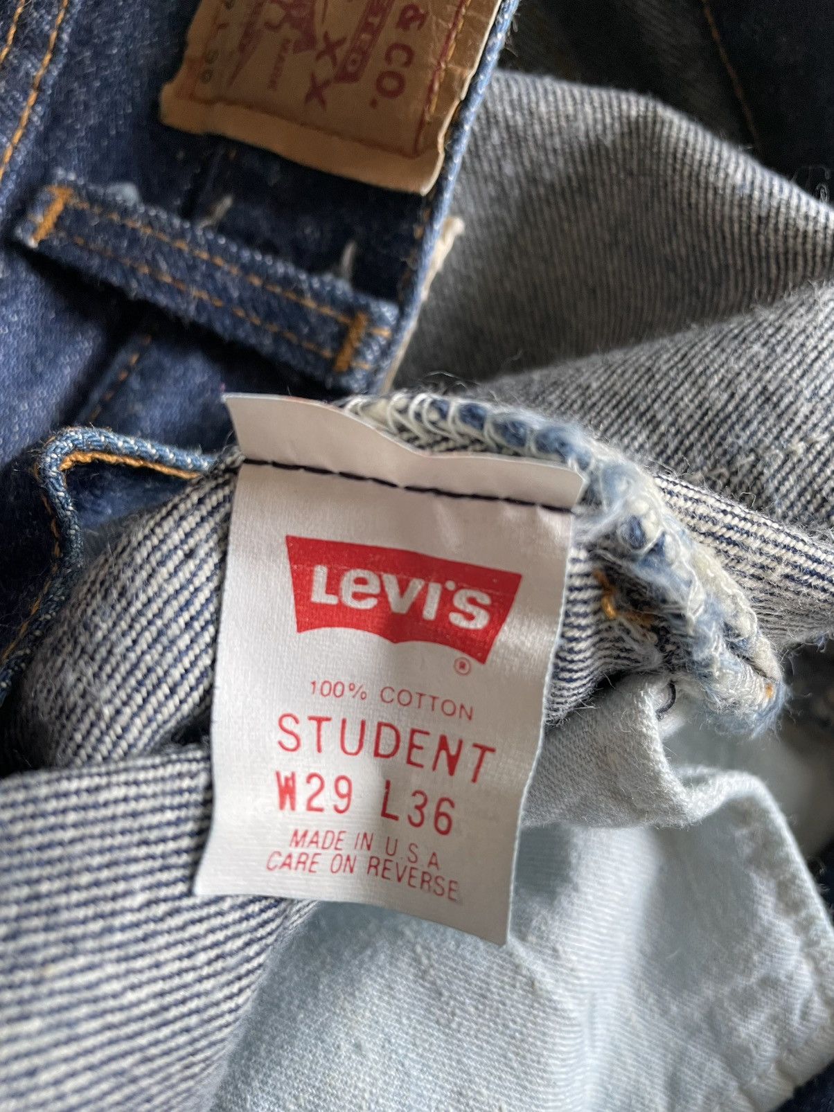 Levi's × Levi's Vintage Clothing × Vintage Vintage 80s Levis 501 Student USA 29x36 Size US 29 - 5 Thumbnail
