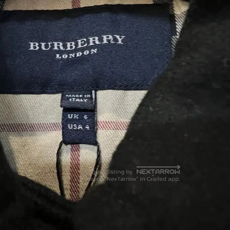 Burberry Burberry Black Wool Blend Women's Trench Coat. Size S / US 4 / IT 40 - 5 Thumbnail
