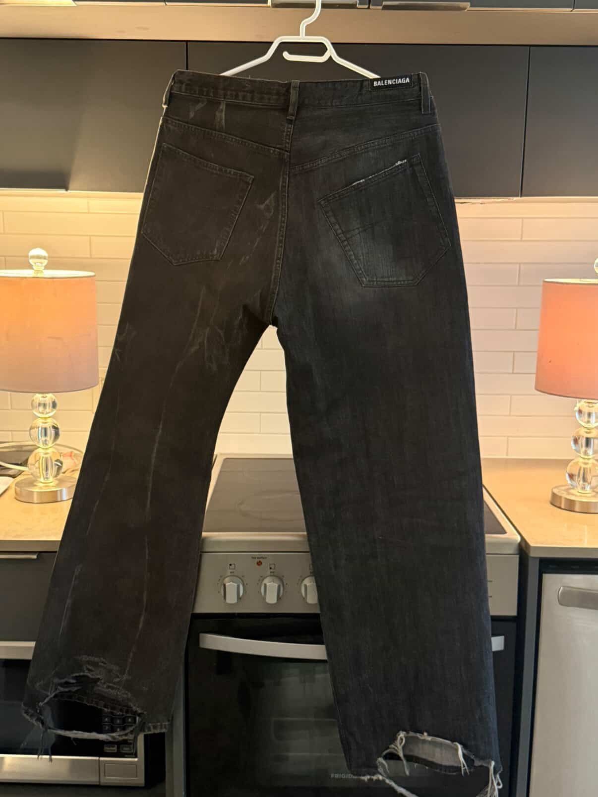 Balenciaga 50/50 Jeans Grey Brown Size XS