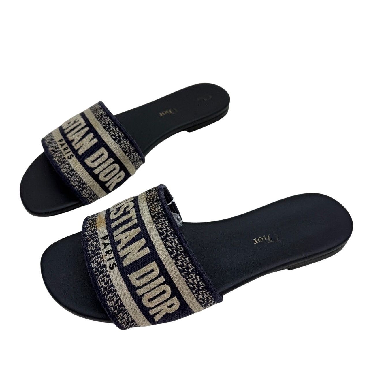Dior Dior Dway Embroidered Canvas Slides Size 36 Size US 6 / IT 36 - 1 Thumbnail