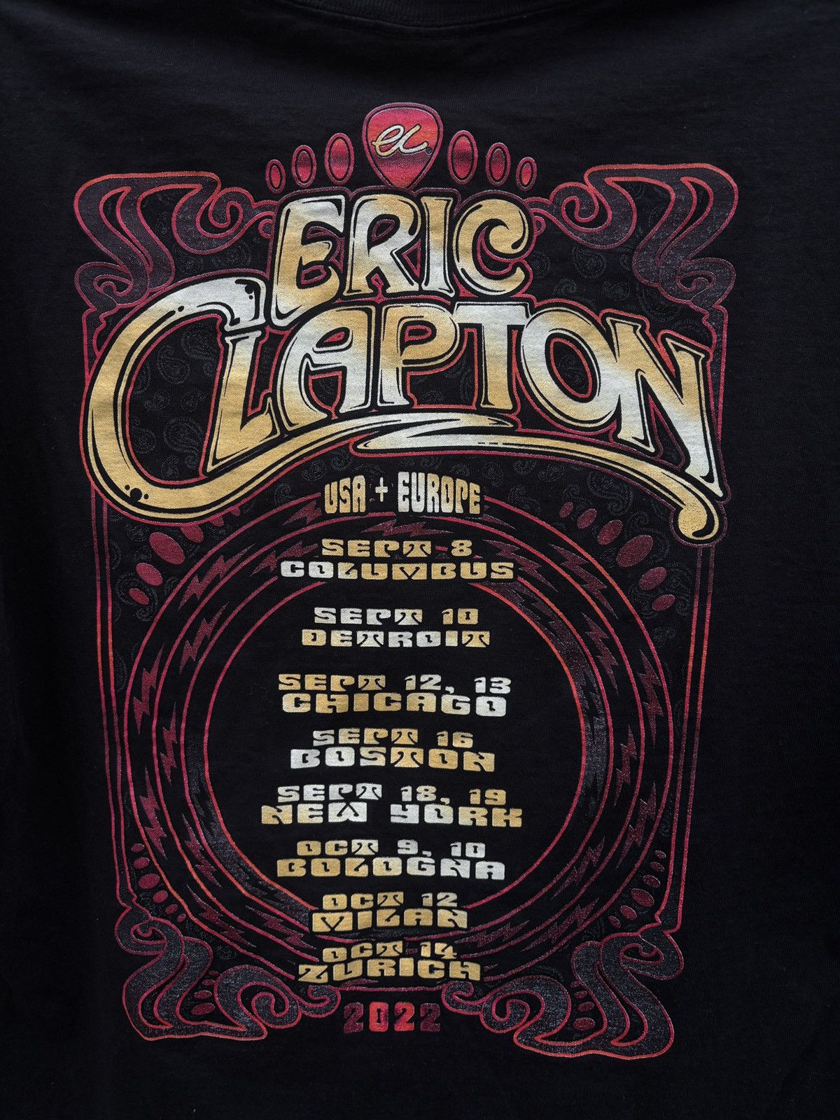 Band Tees Eric Clapton Rock Band 2022 Tour T-shirt Size US L / EU 52-54 / 3 - 8 Thumbnail