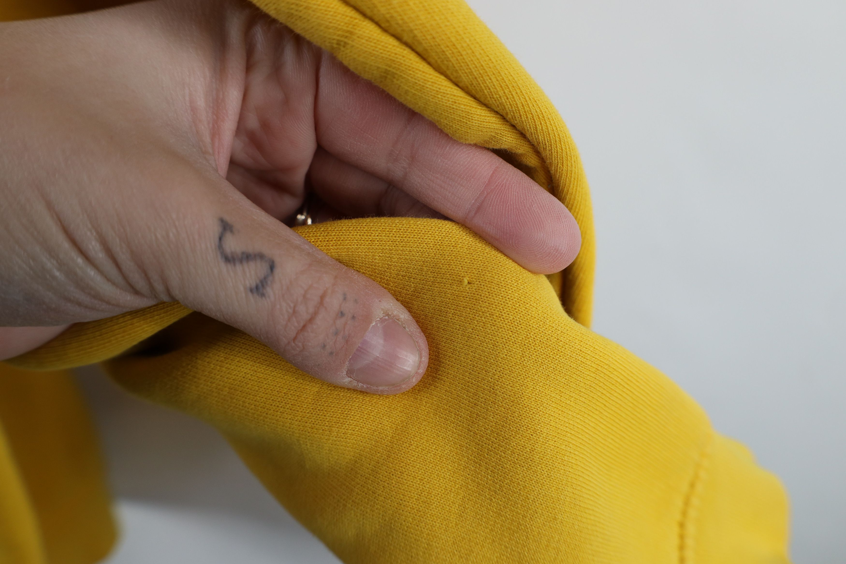 Nike × Vintage Vintage 90s Y2K Nike Mini Swoosh Sweatshirt Mustard Yellow Size US XL / EU 56 / 4 - 11 Thumbnail