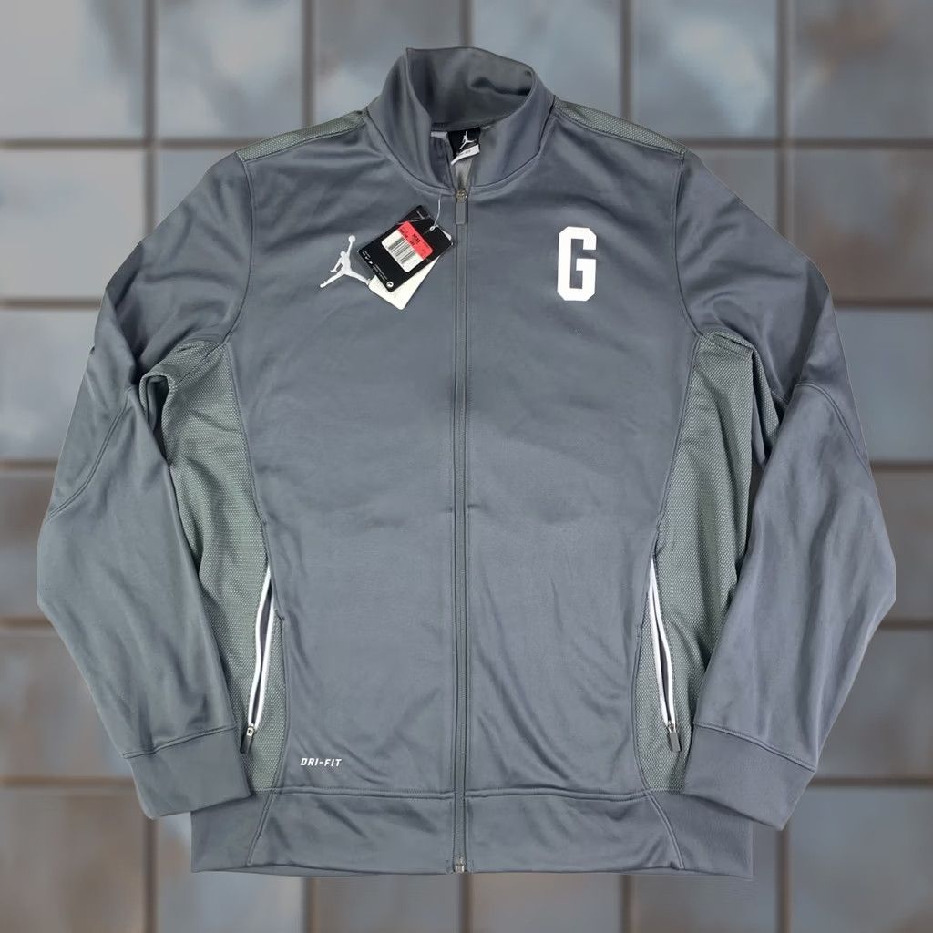 Nike Nike Georgetown Hoyas Men's Air Jordan Dri-Fit Jacket Full Zip 696736-065 Large Gray Basketball Track Jacket Men L Size US L / EU 52-54 / 3 - 1 Thumbnail