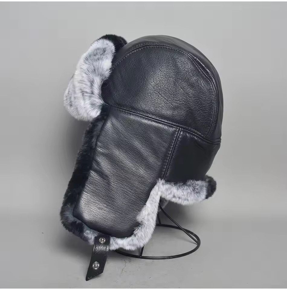Japanese Brand Unisex RealRabbit Fur Ushanka Trapper Hat Size L Size ONE SIZE - 4 Thumbnail