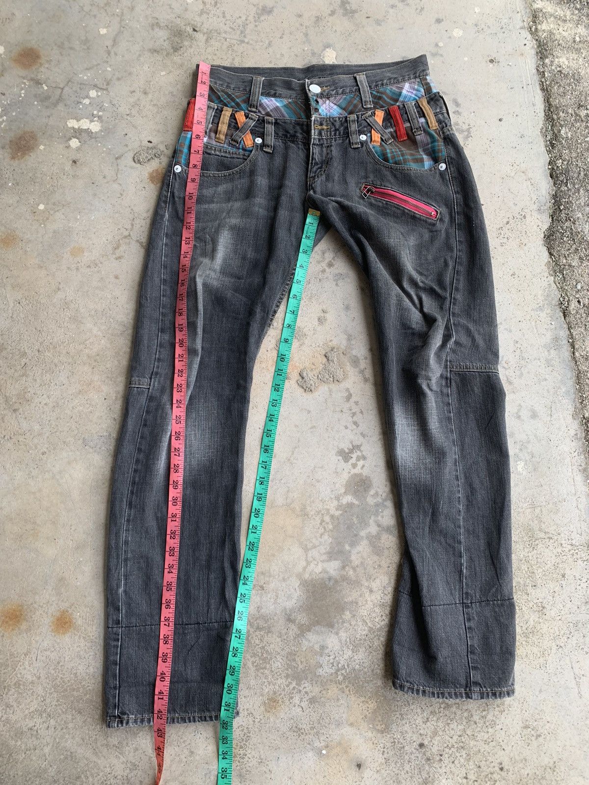 Japanese Brand Double Waist Double Focus Jeans Size US 32 / EU 48 - 6 Thumbnail