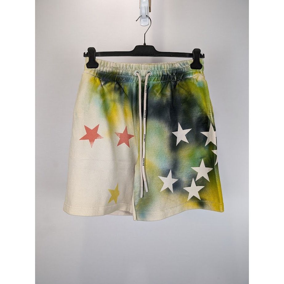 Palm Angels o1rshd1 Q: 2 / Sprayed Stars Vint Sweat Short in Multicolor Size US 30 / EU 46 - 2 Thumbnail