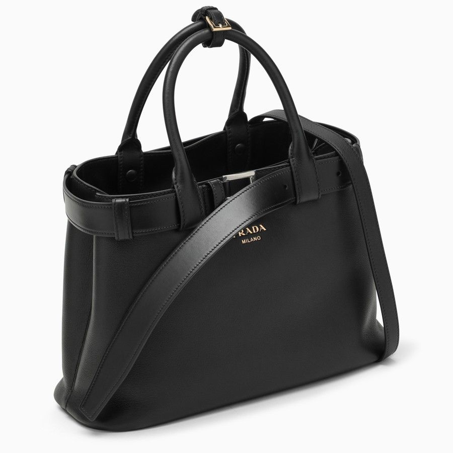Prada o1d2blof0924 Size : OS / Leather Buckle Bag In Black Size ONE SIZE - 2 Thumbnail