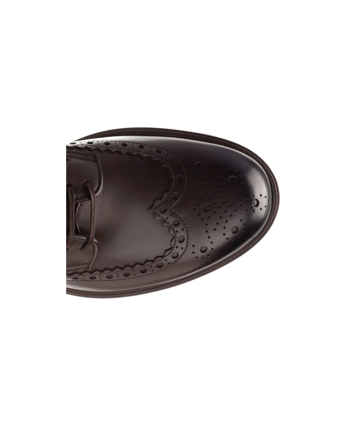 Salvatore Ferragamo o1s1rm0725 Derby Shoes in Dark Brown Size US 7 / EU 40 - 4 Thumbnail