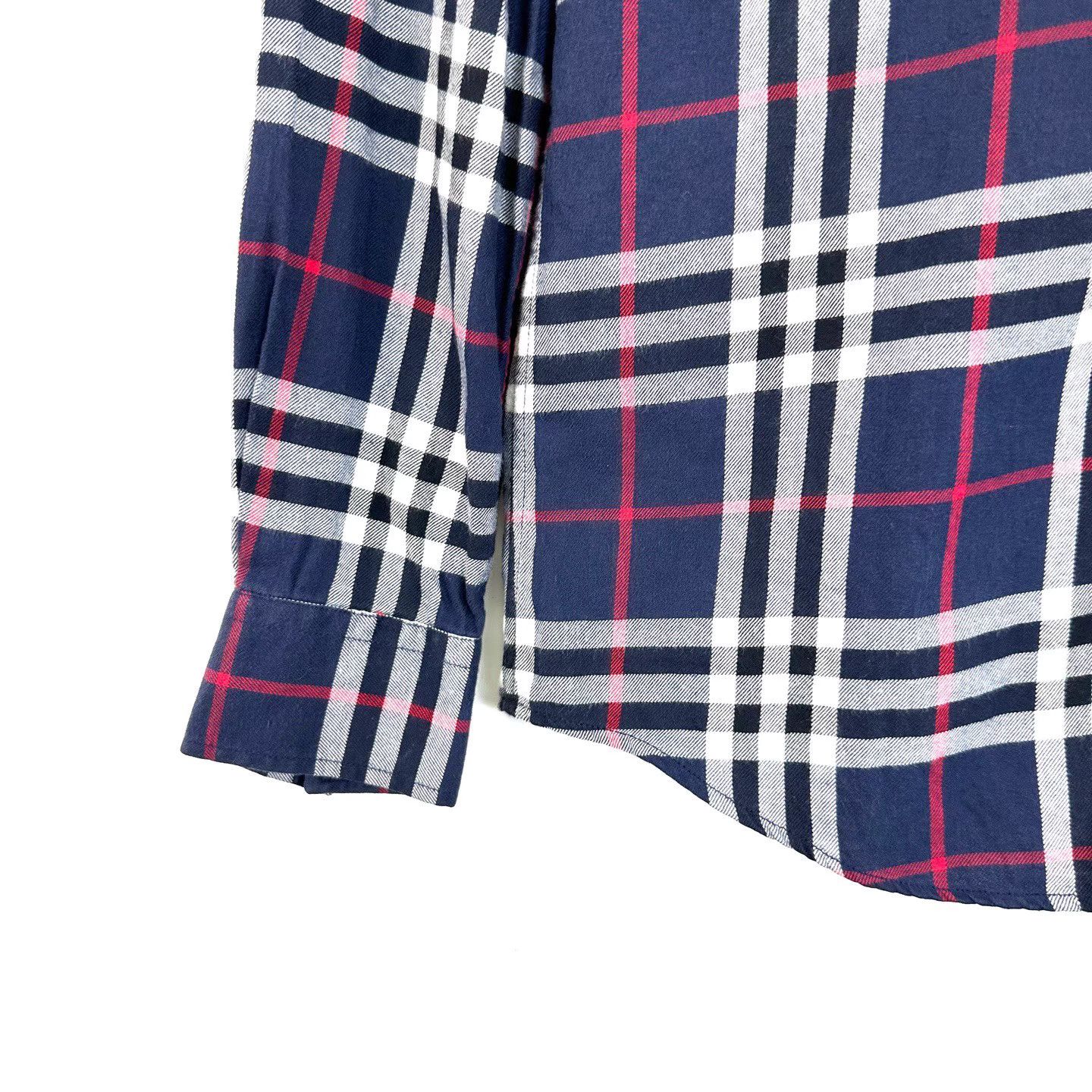 Burberry Burberry Blue Classic Check Long Sleeve Shirt K12 Size US XS / EU 42 / 0 - 6 Thumbnail