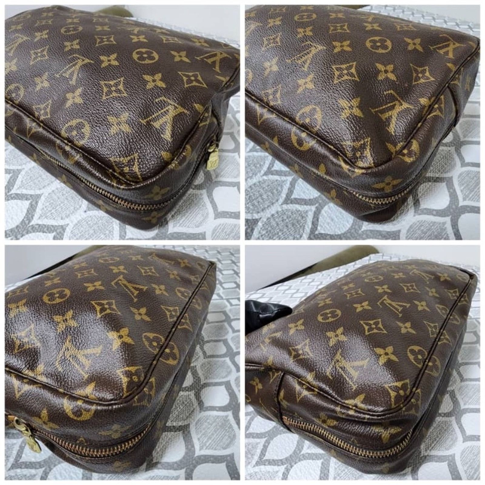 Louis Vuitton LOUIS VUITTON Monogram Canvas Trousse Toilette 28 Clutch Brw Size ONE SIZE - 8 Thumbnail