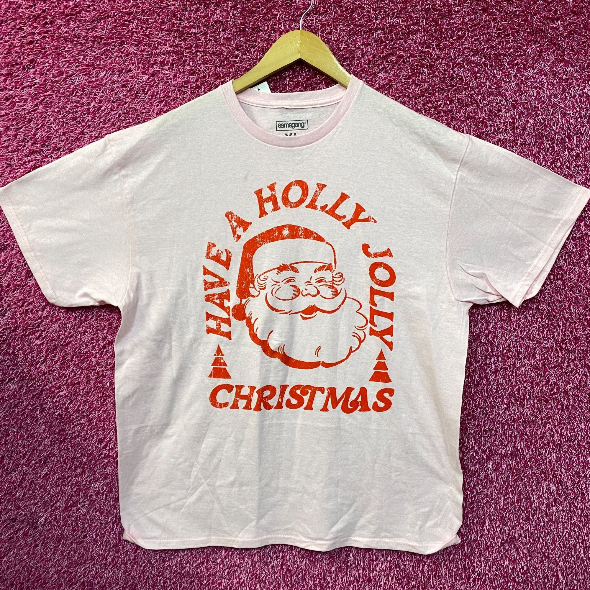 Other Santa Claus Jolly Christmas Vintage Style Pink T-Shirt XL Size US XL / EU 56 / 4 - 1 Thumbnail