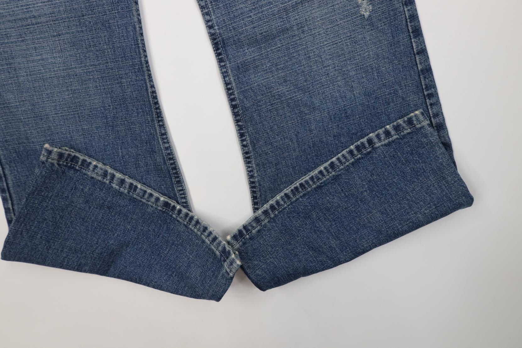 Vintage Deadstock Vintage Y2K 2005 Mossimo Flower Wide Leg Jeans Size 36" / US 14 / IT 50 - 5 Thumbnail